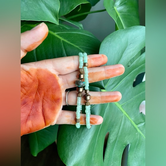 Gemstone bracelet set - Picture 2 of 6